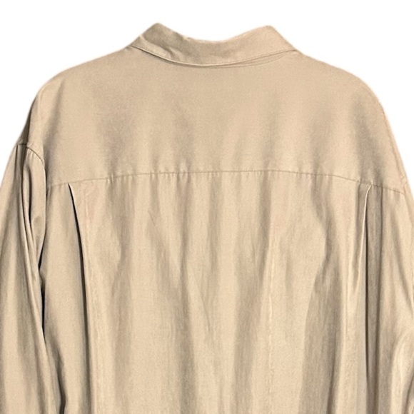 Brandini Beige Button-Up Shirt XXLT - Picture 3 of 6